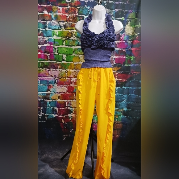 Fashion Exit 90's Style Vintage Purple Halter Top Size Small - Picture 4 of 4